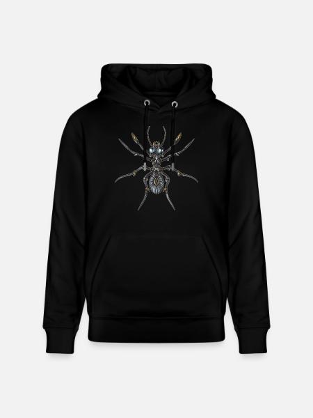 Robot-Ameise - Stanley/Stella Unisex Bio-Hoodie CRUISER  - Schwarz