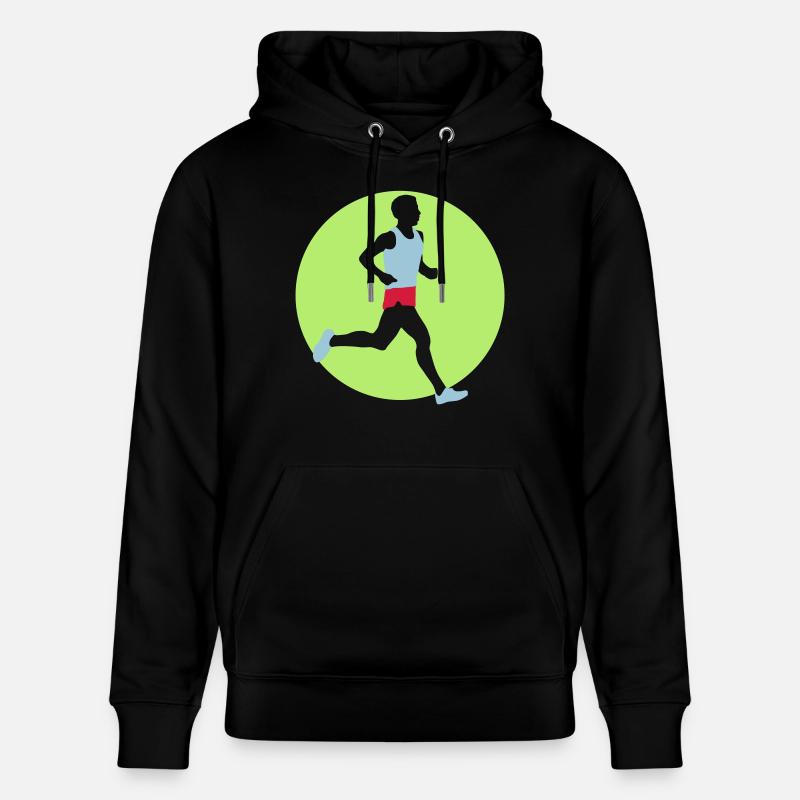 running_man_022013_a_3c - Sweat à capuche bio CRUISER Stanley/Stella Unisexe - noir