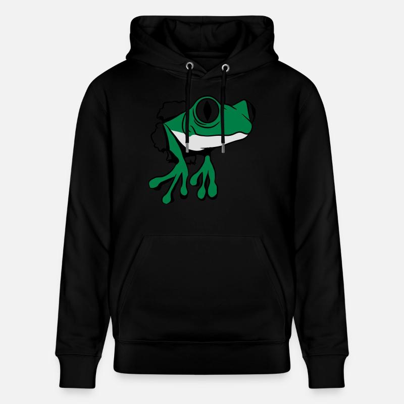 Trou de grenouille drôle - Sweat à capuche bio CRUISER Stanley/Stella Unisexe - noir