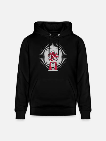 Strahlen Kaugummi Spender - Stanley/Stella Unisex Bio-Hoodie CRUISER - Schwarz