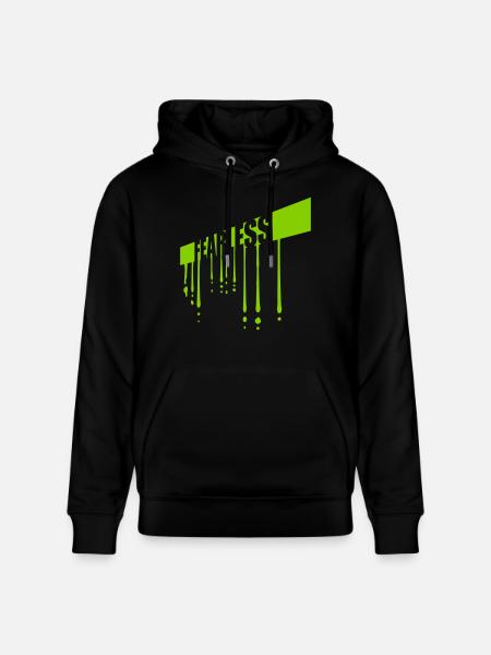 fearless Text Quote Design - Stanley/Stella CRUISER Unisex Organic Hoodie - black