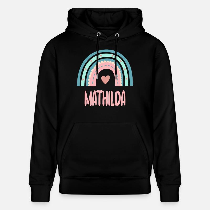 Mathilda Nom Rainbow Baby - Sweat à capuche bio CRUISER Stanley/Stella Unisexe - noir