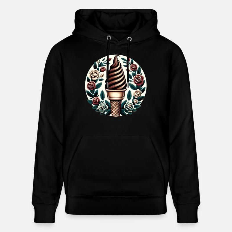 Glace au chocolat - Sweat à capuche bio CRUISER Stanley/Stella Unisexe - noir
