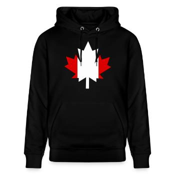 Canada Canada Feuille d’érable - Sweat à capuche bio CRUISER Stanley/Stella Unisexe - noir - Devant - Alina (178cm) & Michal (187cm)