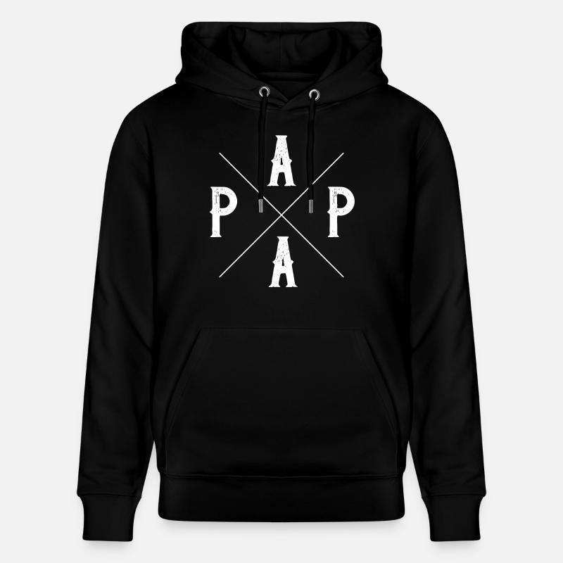 Papa - Sweat à capuche bio CRUISER Stanley/Stella Unisexe - noir