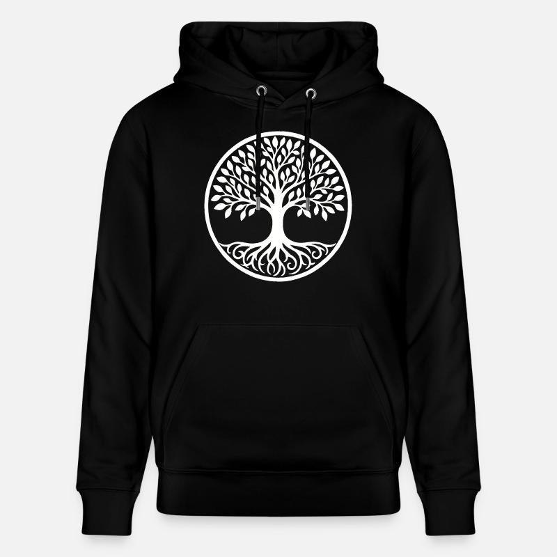 Arbre de vie - Sweat à capuche bio CRUISER Stanley/Stella Unisexe - noir