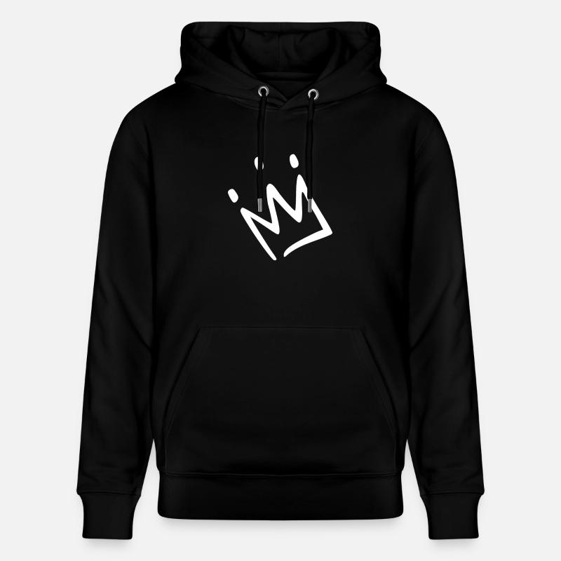 Couronne blanche - Sweat à capuche bio CRUISER Stanley/Stella Unisexe - noir