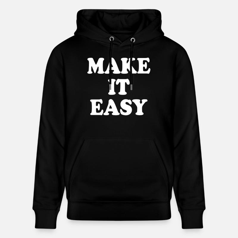 Make it easy - Sweat à capuche bio CRUISER Stanley/Stella Unisexe - noir