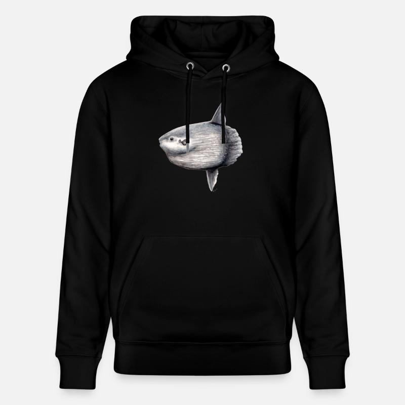 Arlequin - océan arlequin - Mola mola Poisson Lune - Sweat à capuche bio CRUISER Stanley/Stella Unisexe - noir