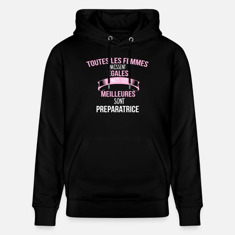 Preparatrice cadeau humour - Sweat à capuche bio CRUISER Stanley/Stella Unisexe - noir