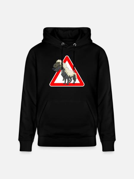 wolf - Stanley/Stella CRUISER Unisex Organic Hoodie - black