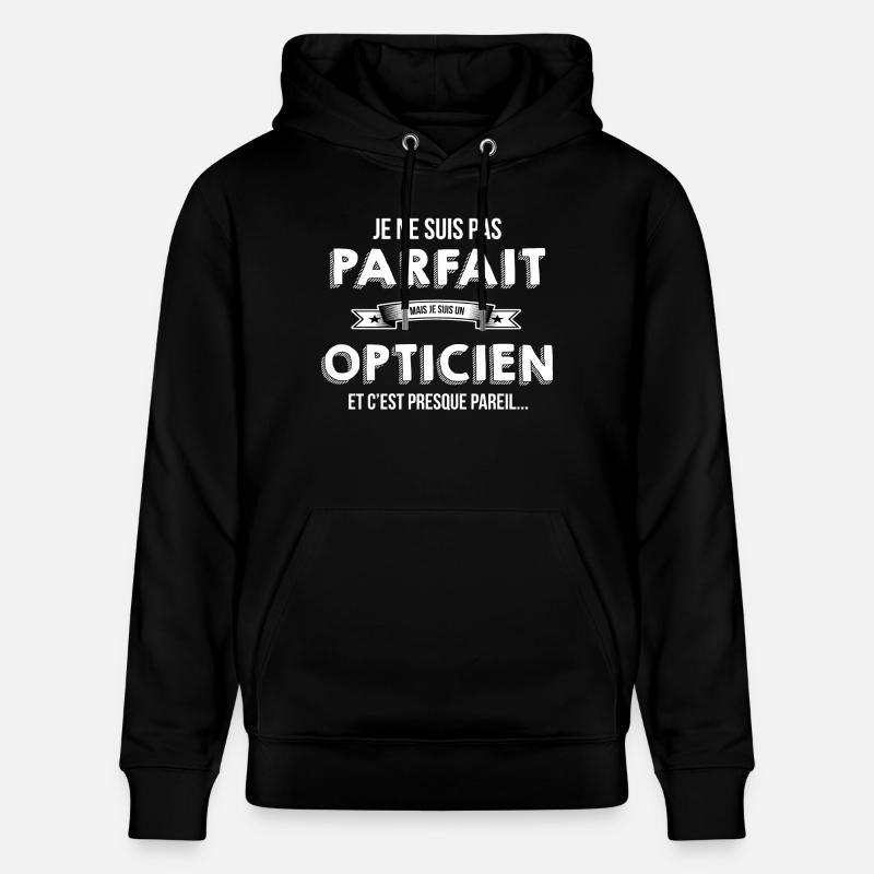 Opticien - Sweat à capuche bio CRUISER Stanley/Stella Unisexe - noir