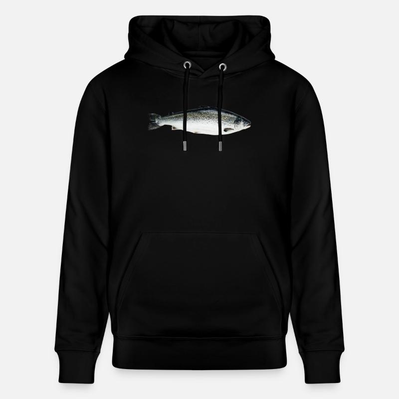 saumon - Sweat à capuche bio CRUISER Stanley/Stella Unisexe - noir
