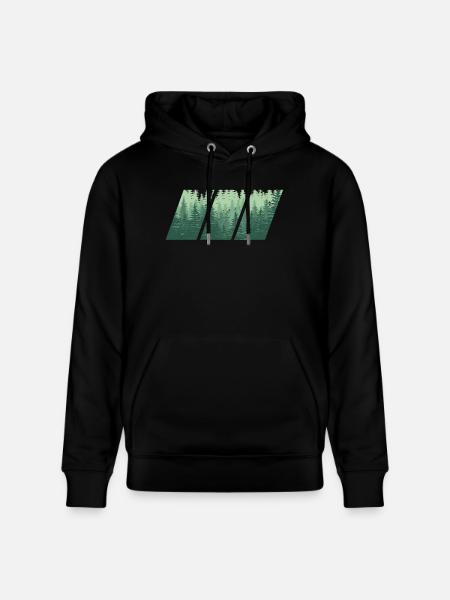 Wood - Stanley/Stella CRUISER Unisex Organic Hoodie - black