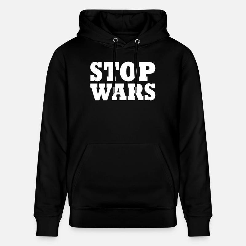 Stop wars - Sweat à capuche bio CRUISER Stanley/Stella Unisexe - noir