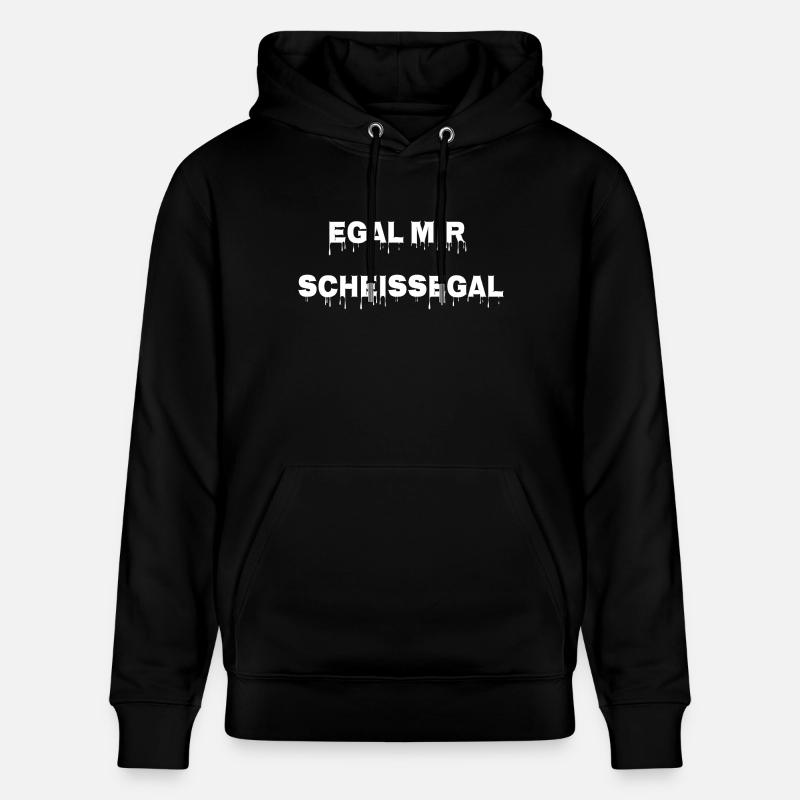 egal mir scheissegal - Sweat à capuche bio CRUISER Stanley/Stella Unisexe - noir