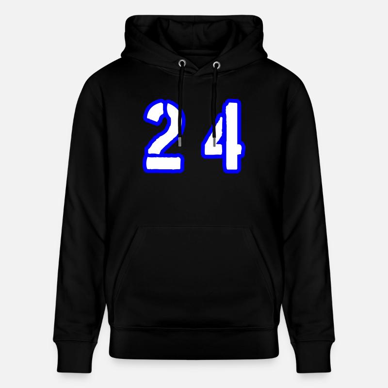 24 Symbole numérique - Sweat à capuche bio CRUISER Stanley/Stella Unisexe - noir