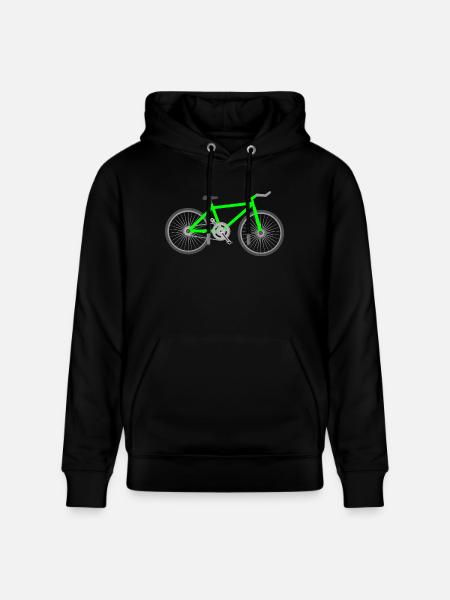 vélo fixie - Sweat à capuche bio CRUISER Stanley/Stella Unisexe - noir