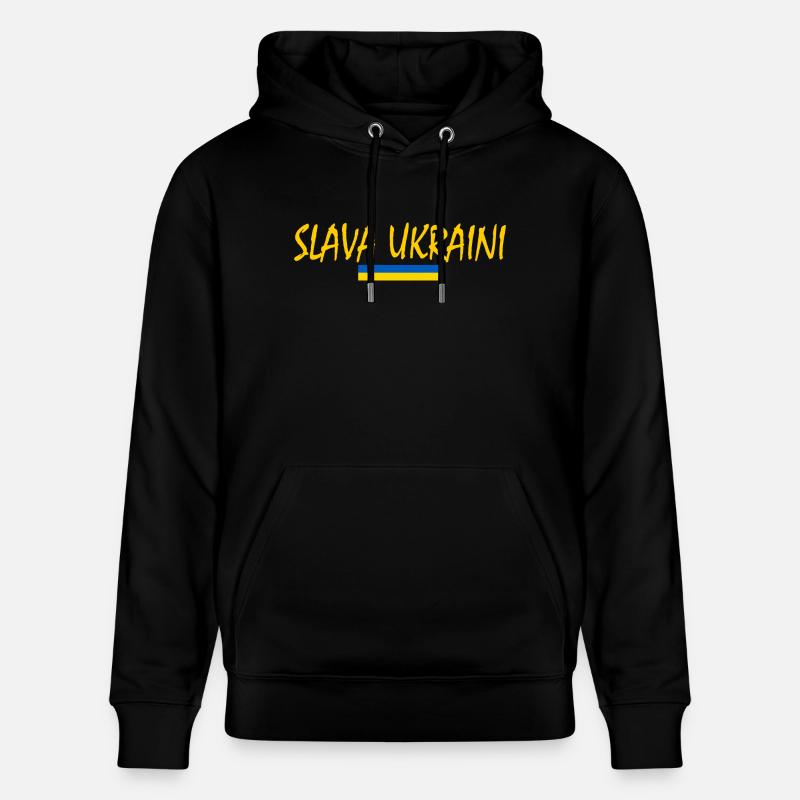 Slava ukraini - Sweat à capuche bio CRUISER Stanley/Stella Unisexe - noir