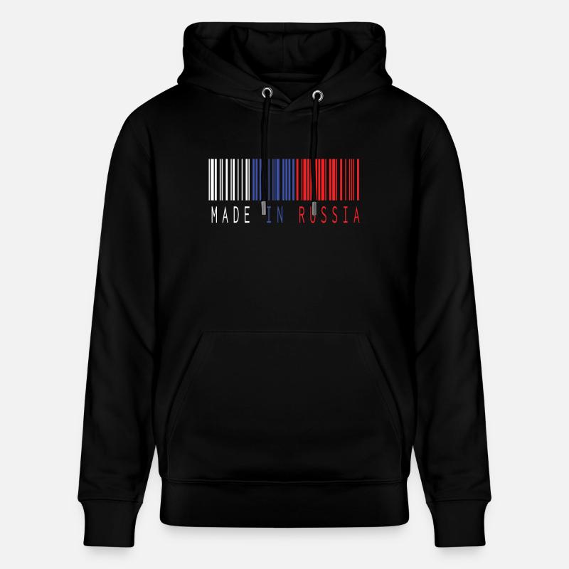 FAIT EN RUSSIE BARCODE - Sweat à capuche bio CRUISER Stanley/Stella Unisexe - noir