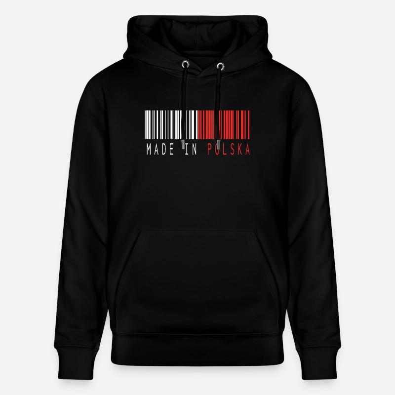 EN POLOGNE BARCODE MADE - Sweat à capuche bio CRUISER Stanley/Stella Unisexe - noir