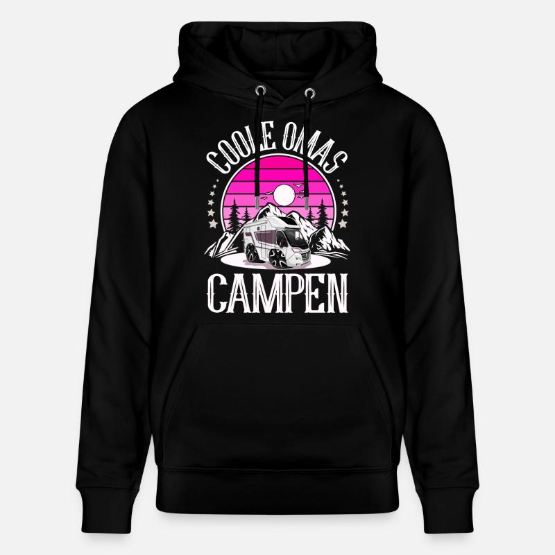 Camping Camper Campen Coole Omas - Stanley/Stella Unisex Bio-Hoodie CRUISER - Schwarz