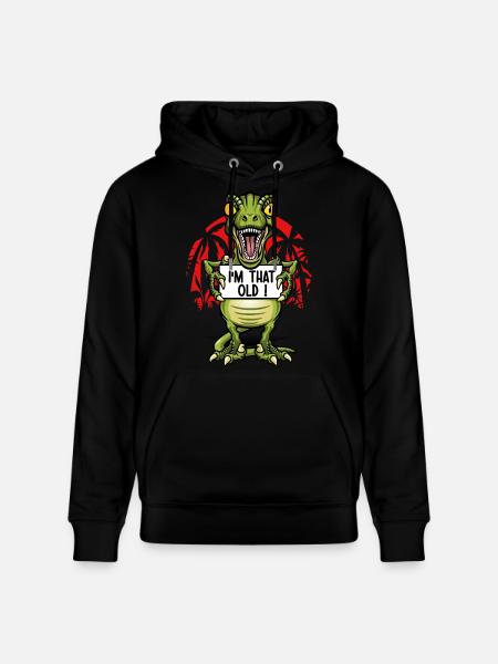 Vieux comme un dinosaure - Sweat à capuche bio CRUISER Stanley/Stella Unisexe - noir