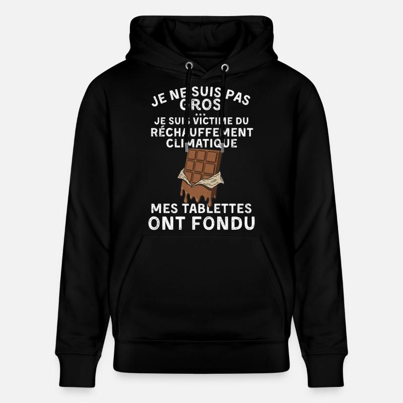 I'm Not Fat - lustige Mann Geschenkidee - Stanley/Stella Unisex Bio-Hoodie CRUISER  - Schwarz