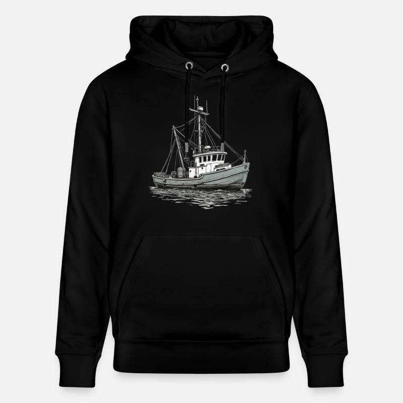 Bateau de pêche - Sweat à capuche bio CRUISER Stanley/Stella Unisexe - noir