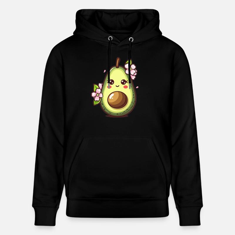 Avocat doux aux fleurs - Sweat à capuche bio CRUISER Stanley/Stella Unisexe - noir