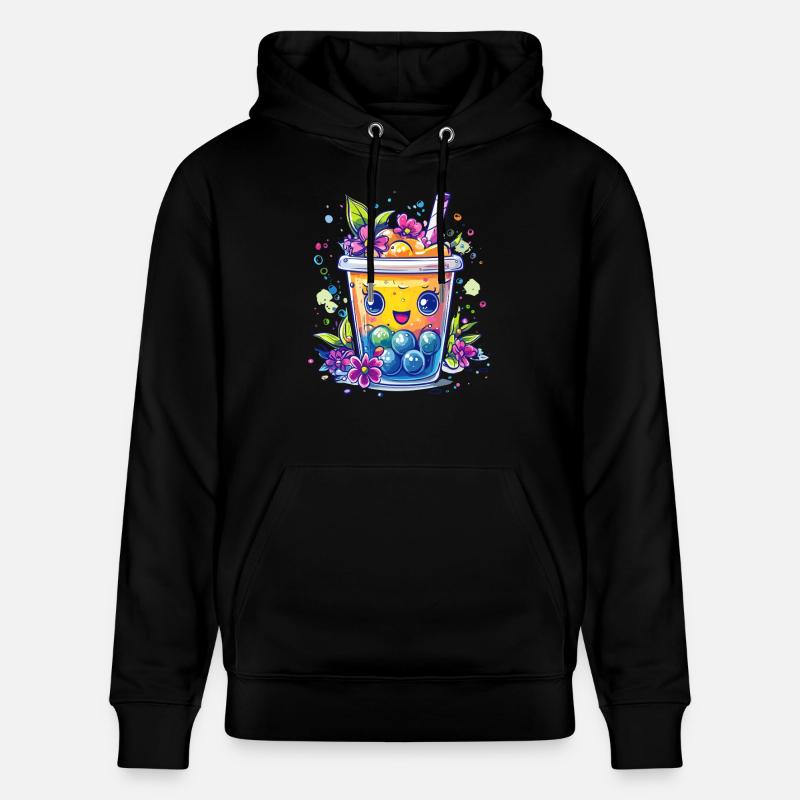 Fruchtiger Bubble Tea - Stanley/Stella Unisex Bio-Hoodie CRUISER  - Schwarz