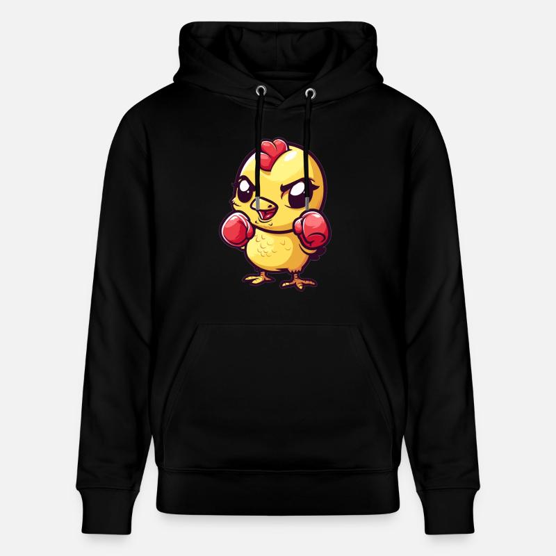 Mignon poussin de boxe - Sweat à capuche bio CRUISER Stanley/Stella Unisexe - noir