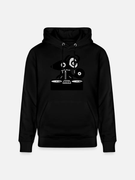 DJ Mouse - Rat - Stanley/Stella CRUISER Unisex Organic Hoodie - black