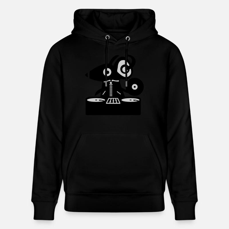 DJ Mouse - Rat - Stanley/Stella CRUISER Unisex Organic Hoodie - black