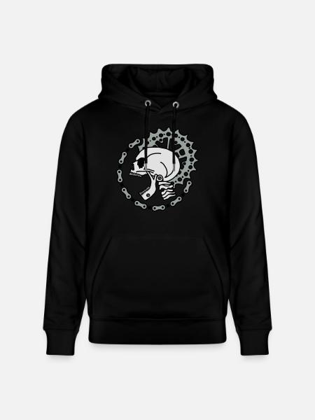 Skull Chain Punk-3c - Stanley/Stella Unisex Bio-Hoodie CRUISER  - Schwarz