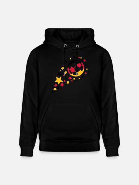 fußball design - Stanley/Stella Unisex Bio-Hoodie CRUISER - Schwarz