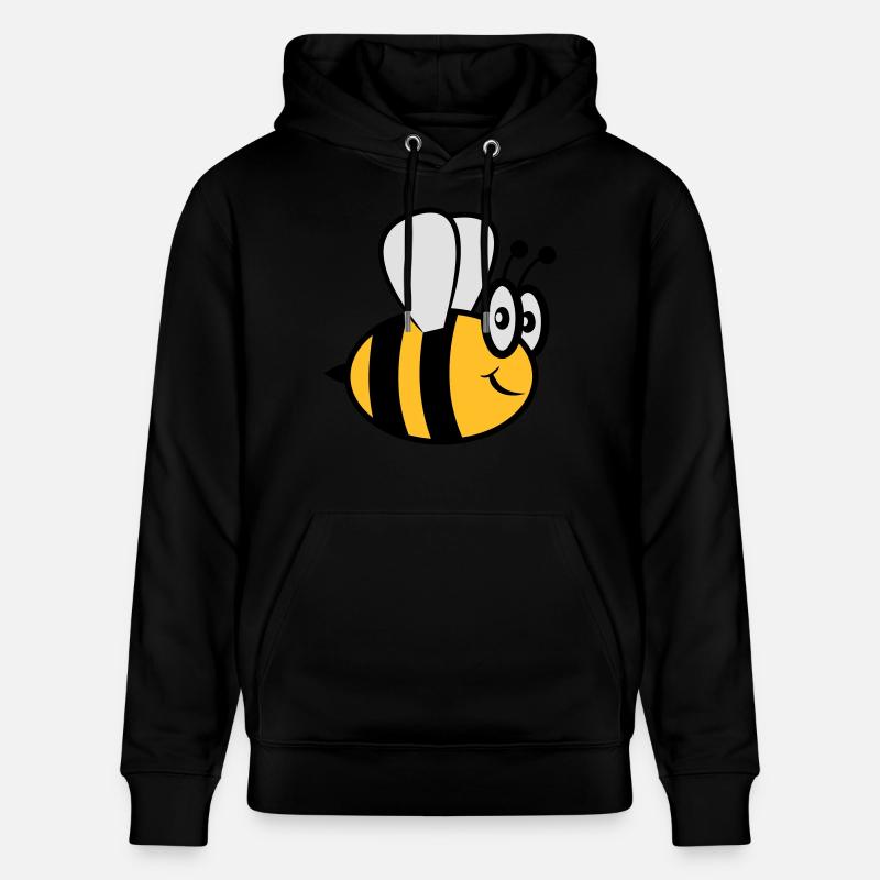Abeille drôle mignon - Sweat à capuche bio CRUISER Stanley/Stella Unisexe - noir