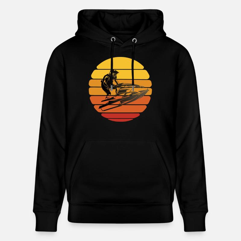 Jet Ski Design TShirt - Stanley/Stella Unisex Bio-Hoodie CRUISER  - Schwarz