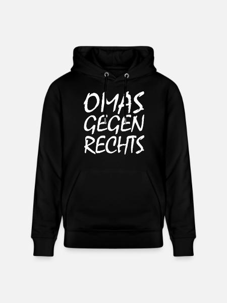 Omas gegen rechts - Stanley/Stella Unisex Bio-Hoodie CRUISER  - Schwarz