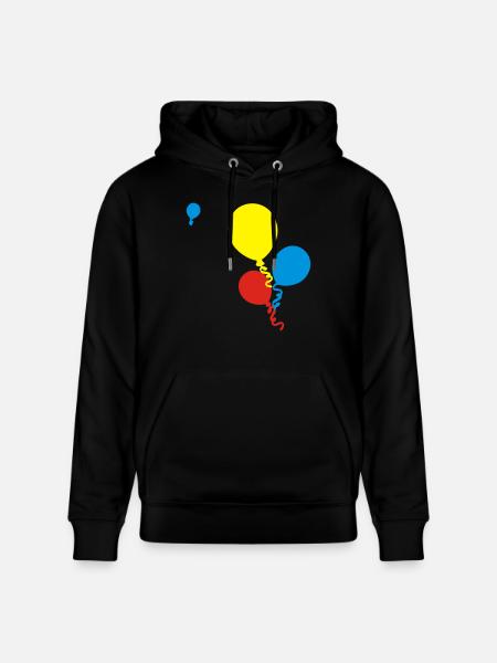 ballons - Stanley/Stella Unisex Bio-Hoodie CRUISER  - Schwarz
