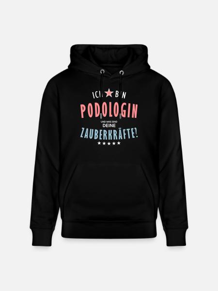 Podologin Beruf - Geschenk - Stanley/Stella Unisex Bio-Hoodie CRUISER  - Schwarz