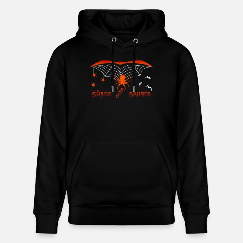 Süßes oder Saures Halloween - Stanley/Stella Unisex Bio-Hoodie CRUISER  - Schwarz