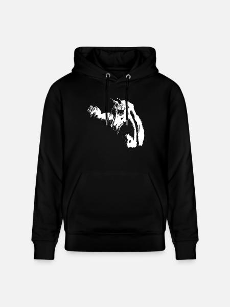 Cheval arabe - Sweat à capuche bio CRUISER Stanley/Stella Unisexe - noir