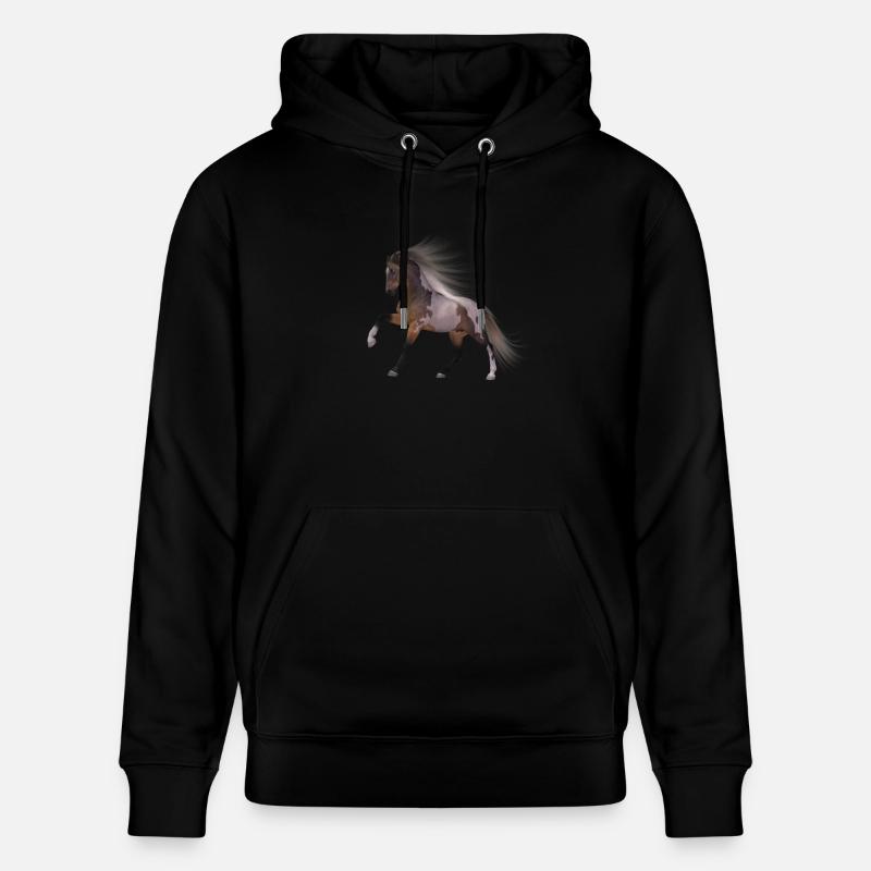 Pferd Geschenk Geschenkidee - Stanley/Stella Unisex Bio-Hoodie CRUISER  - Schwarz