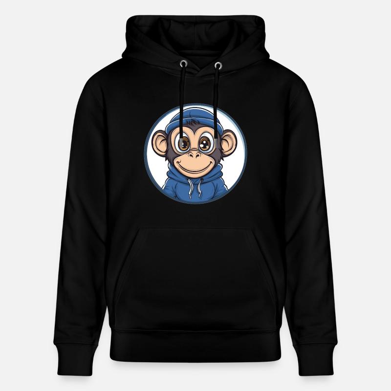 Singe cool avec capuche - Sweat à capuche bio CRUISER Stanley/Stella Unisexe - noir