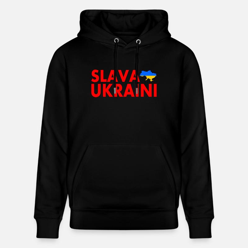 Slava ukraini - Sweat à capuche bio CRUISER Stanley/Stella Unisexe - noir