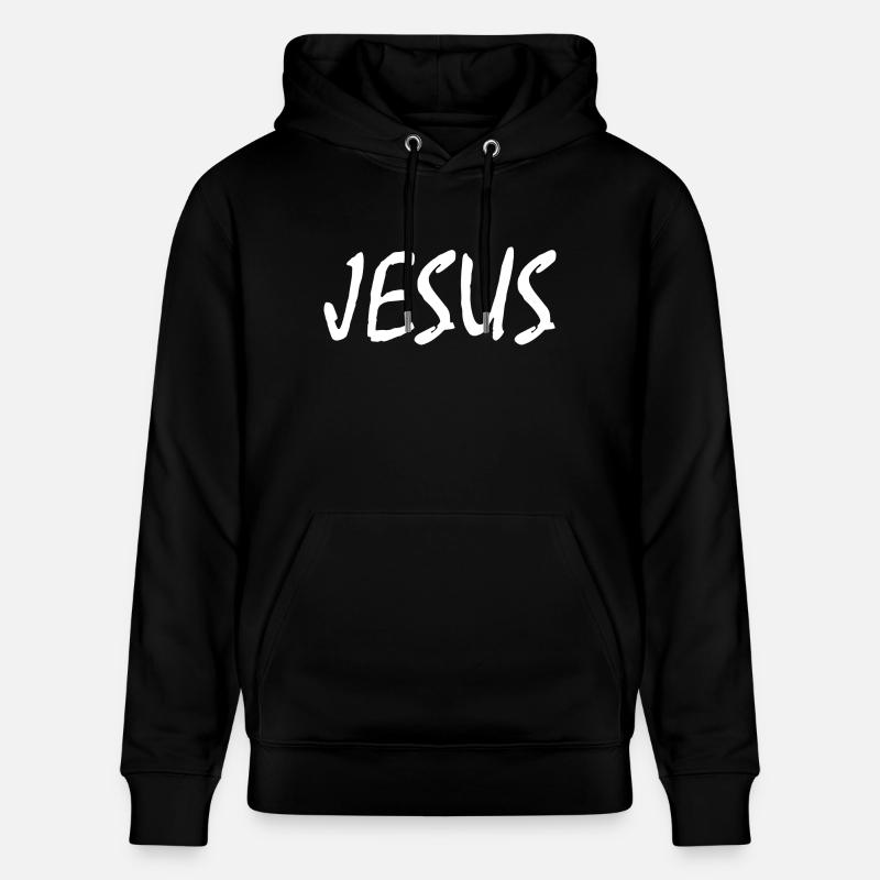 Jesus - Sweat à capuche bio CRUISER Stanley/Stella Unisexe - noir