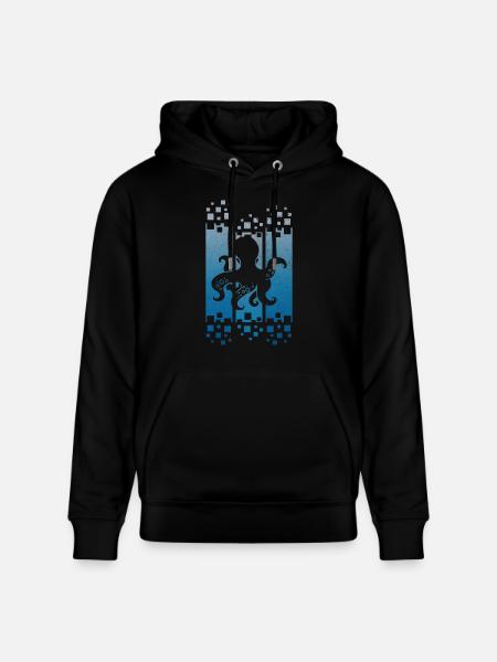 Krake Design - Stanley/Stella Unisex Bio-Hoodie CRUISER  - Schwarz