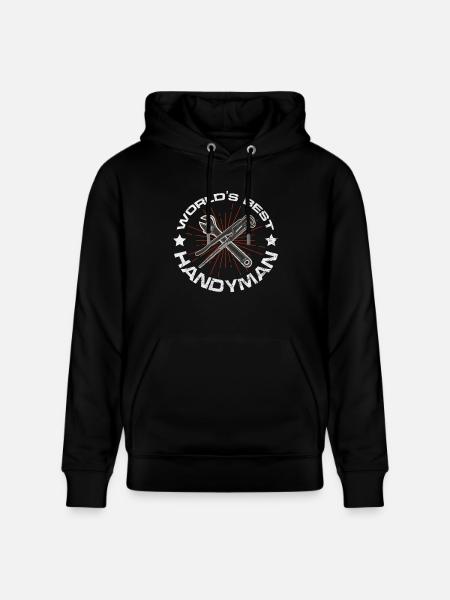 handyman - Stanley/Stella CRUISER Unisex Organic Hoodie - black