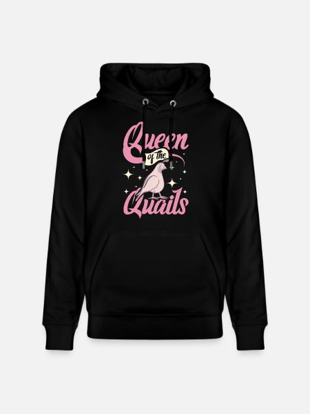 Quail queen - Stanley/Stella CRUISER Unisex Organic Hoodie - black